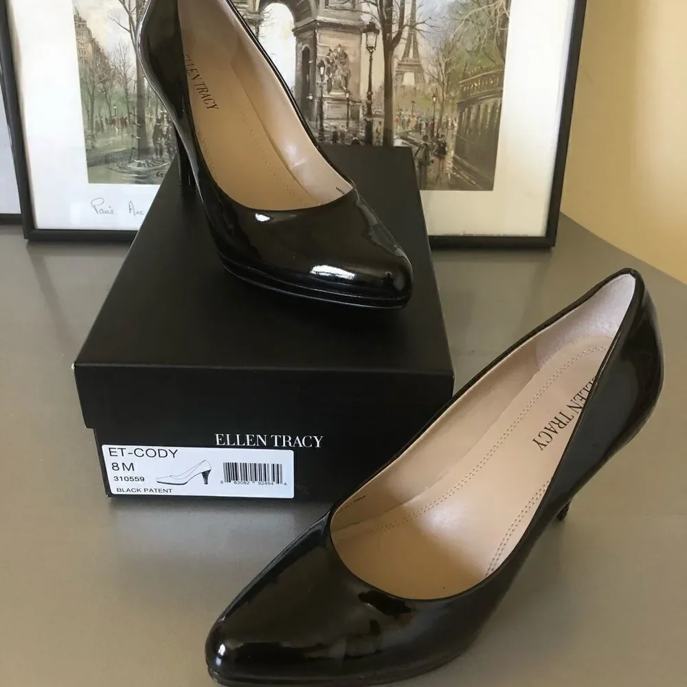 ‎Ellen Tracy Cody Platform Patent Leather Pump